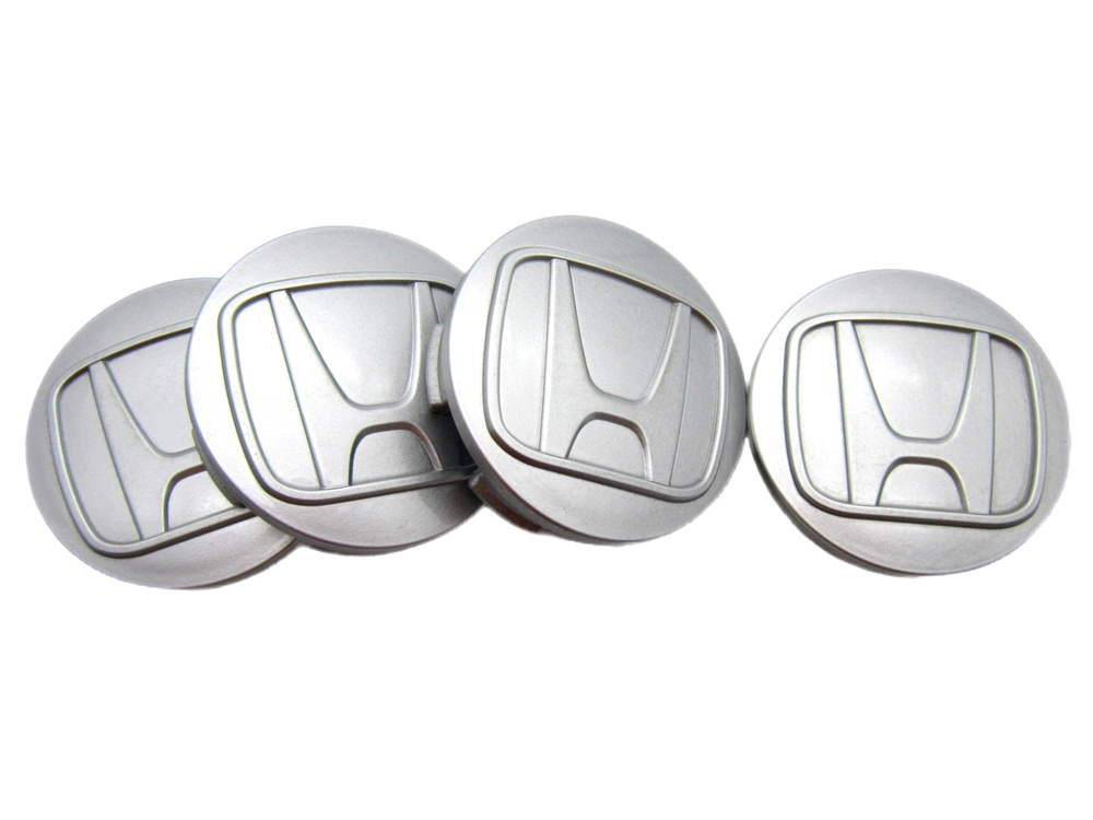 Колпачок, заглушка для литого диска СКАД Хонда, 56/51/12 мм, серебристый, комплект 4 шт.  #1