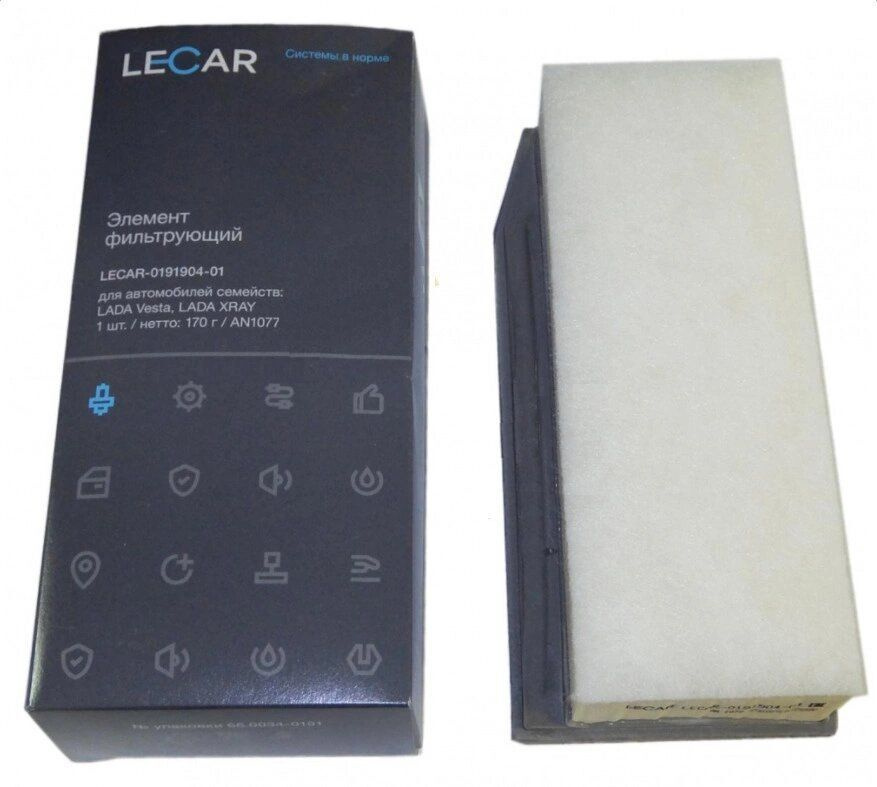 Lecar Фильтр воздушный Пылевой арт. LECAR019190401, 1 шт. #1