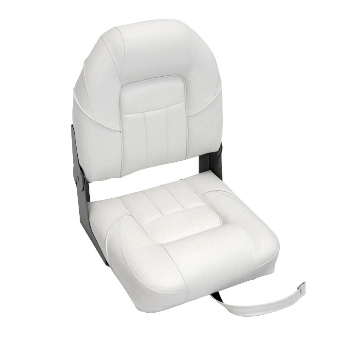 Сиденье мягкое складное Premium Centurion Boat Seat, белое кресло для лодки  #1