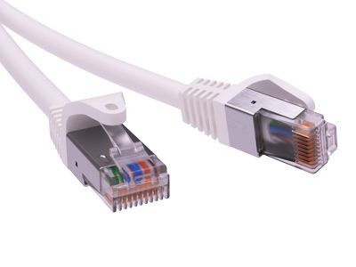 Патч-корд экранированный CAT5E F/UTP 4х2 LSZH белый 0.5м код RN5EFU4505WH DKC 1шт.  #1