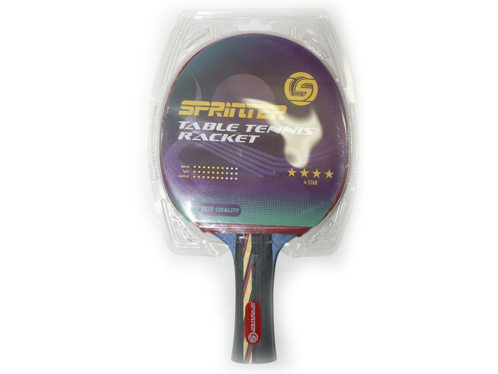 Ракетка для игры в настольный тенис Sprinter 4****, для опытных игроков. :(S-403):  #1
