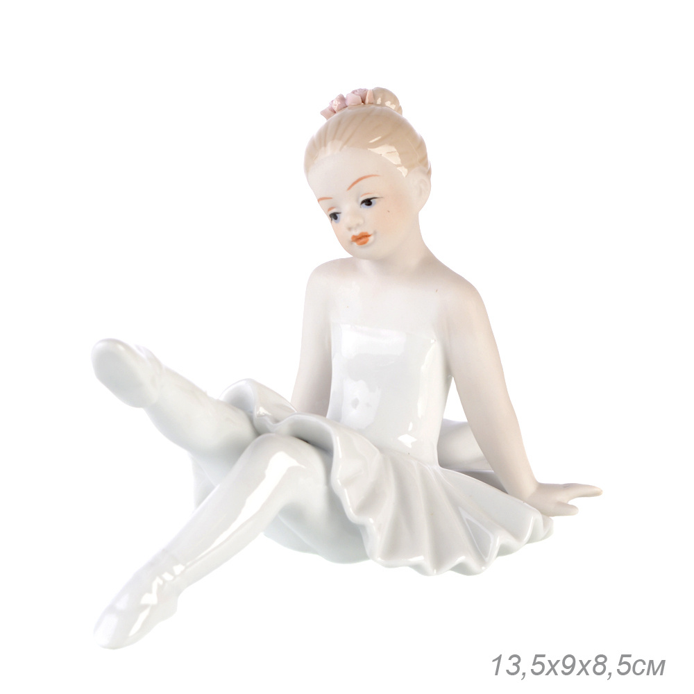 Статуэтка девушка Балерина 13,4 см фарфор #1