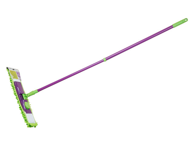 Швабра для пола PERFECTO LINEA Concept с насадкой из шенилла салатовая (43-001060)  #1