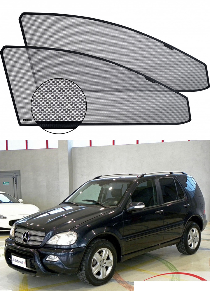 Солнцезащитный экран шторки на автомобиль Mercedes-Benz ML w163 97-05  #1