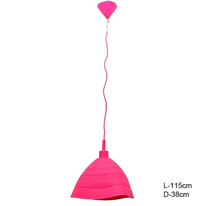 Светильник потолочный, 1 x E27 розовый #1