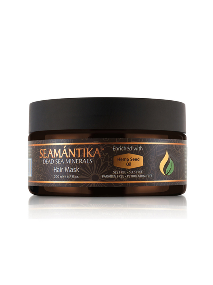Seamantika Маска для волос Hemp Seed Oil с органическим маслом для роста волос, увлажняющая, питательная, #1