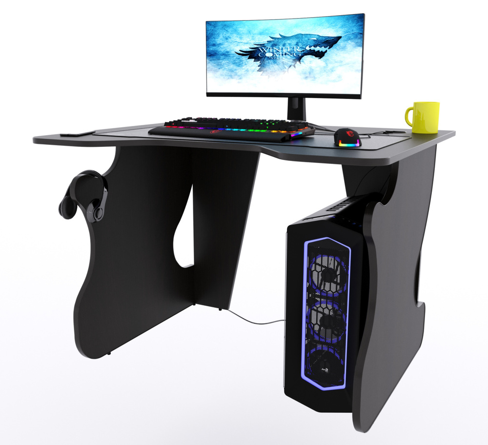 Прямой компьютерный стол "Даги", венге #1