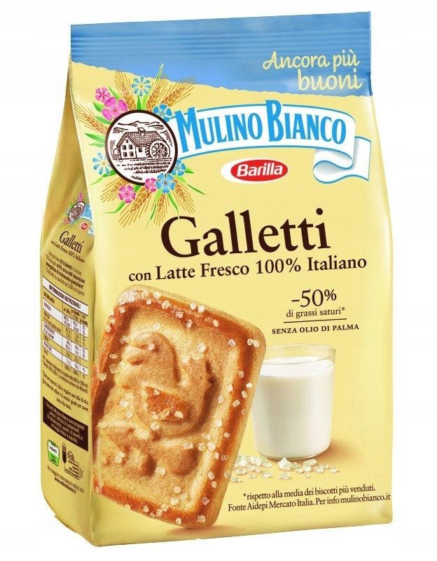 Печенье Mulino Bianco Galletti сахарное, 350 гр. (Италия) #1