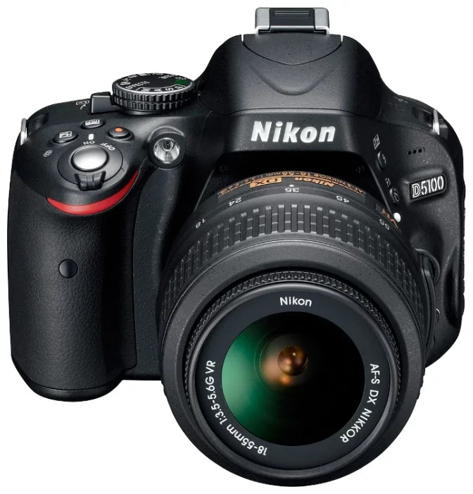 Фотоаппарат Nikon D5100 Kit AF-S DX NIKKOR 18-55mm f/3.5-5.6G, черный #1