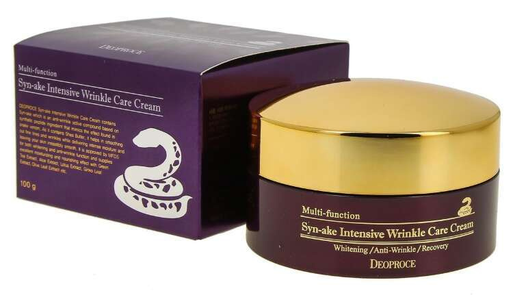 Deoproce Крем со змеиным ядом для интенсивного разглаживания морщин Syn-Ake Intensive Wrinkle Care Cream, #1