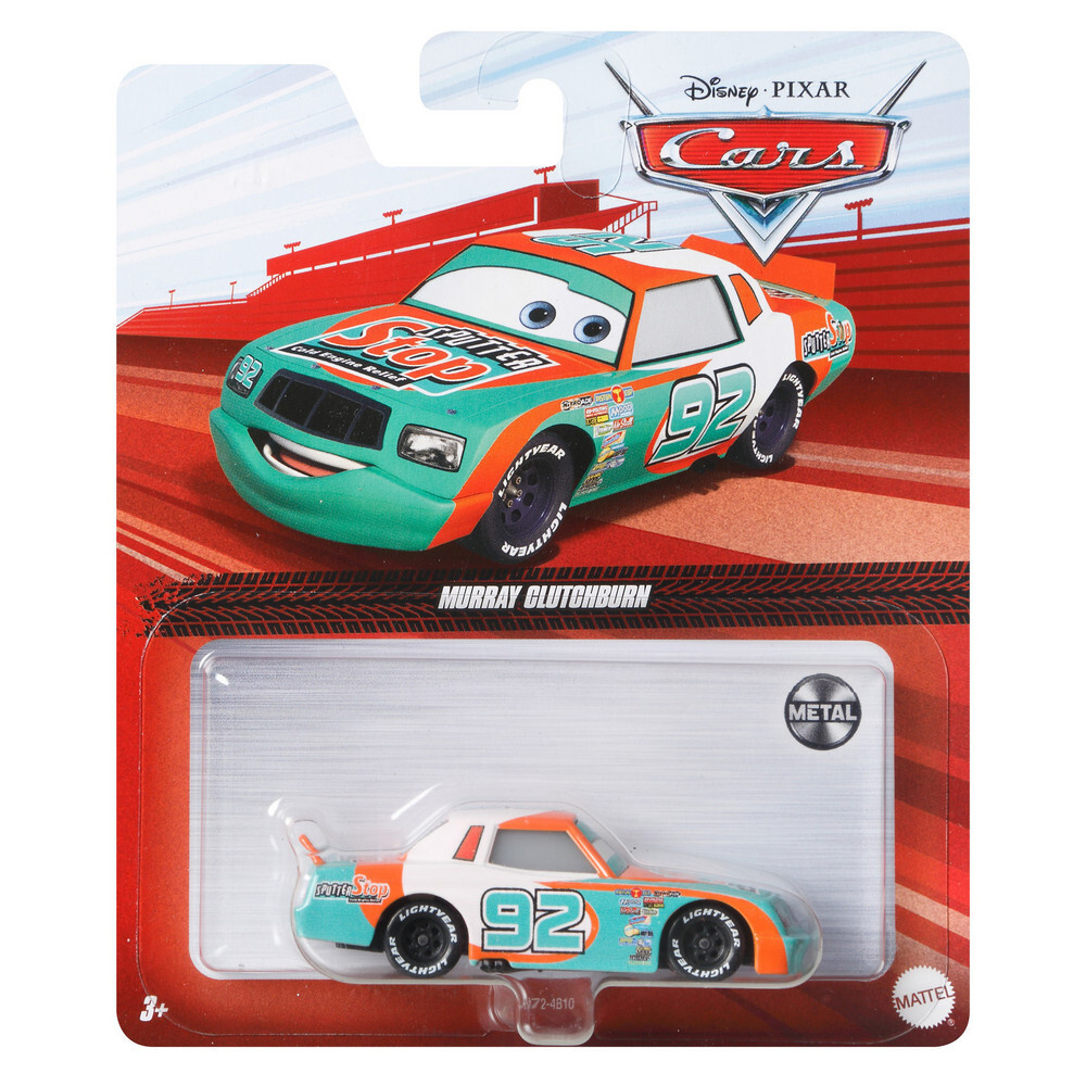 HHN72 Машинка металлическая Disney Pixar Cars коллекционная модель, игрушка Тачки: Мюррей Буксон (Клатчберн) #1