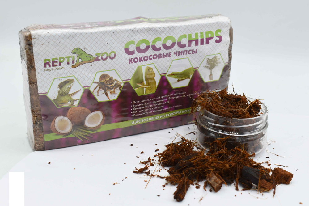 Кокосовые чипсы (щепа кокосовая, стружка, земля) COCOCHIPS 550g ...