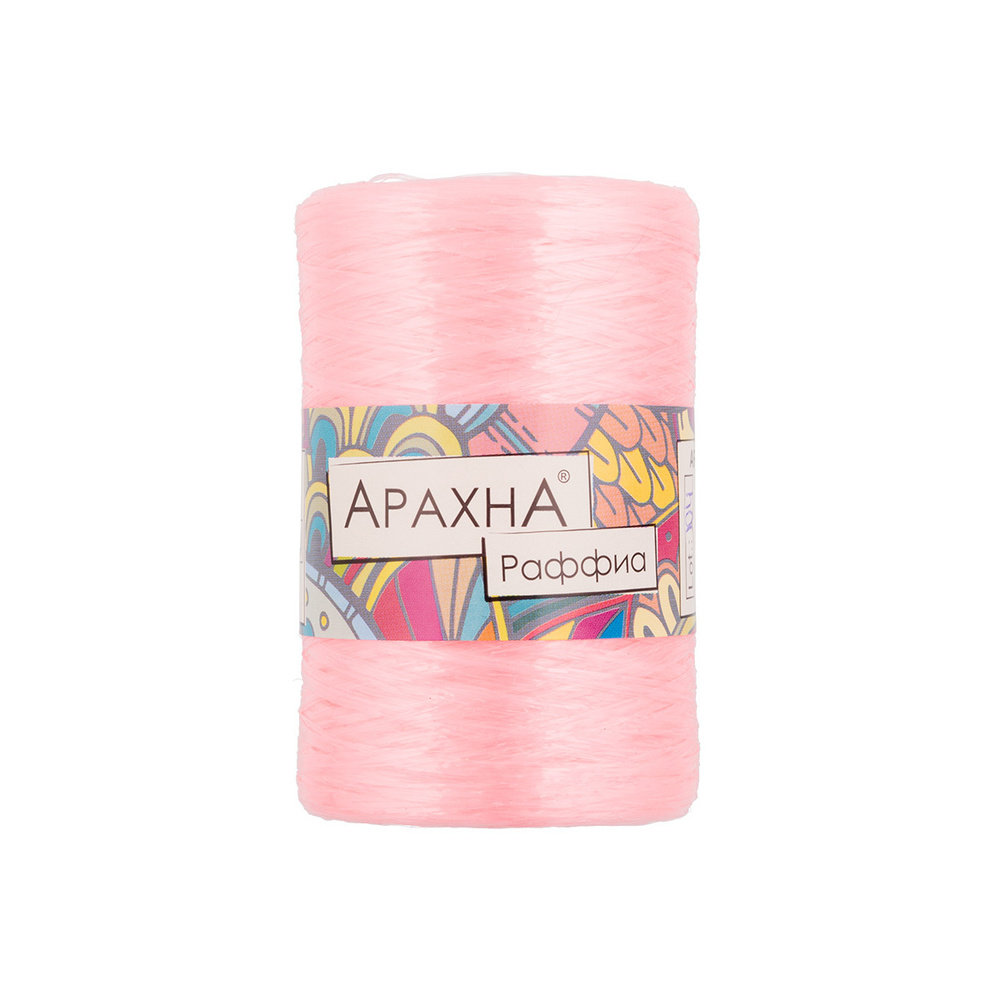 Пряжа Arachna "Raffia" 100% полипропилен 5 шт. х 50 г 10 г 200 м 12 м №11 св.красный  #1