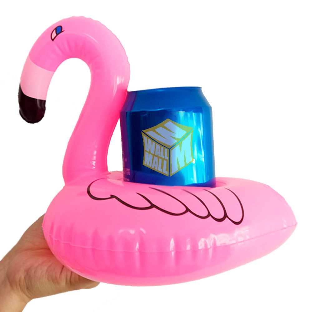 Надувной подстаканник для напитков в бассейн / Детская надувная игрушка в ванную, Розовый Фламинго  #1