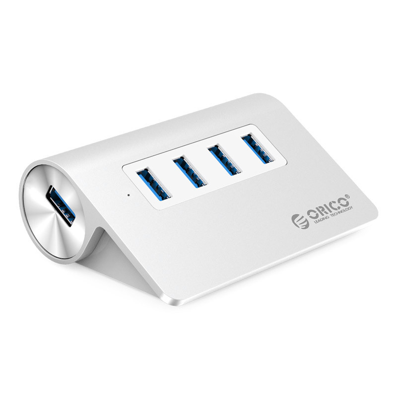 USB-концентратор ORICO 4 USB-A 3.0 серебристый (ORICO-M3H4-SV) #1