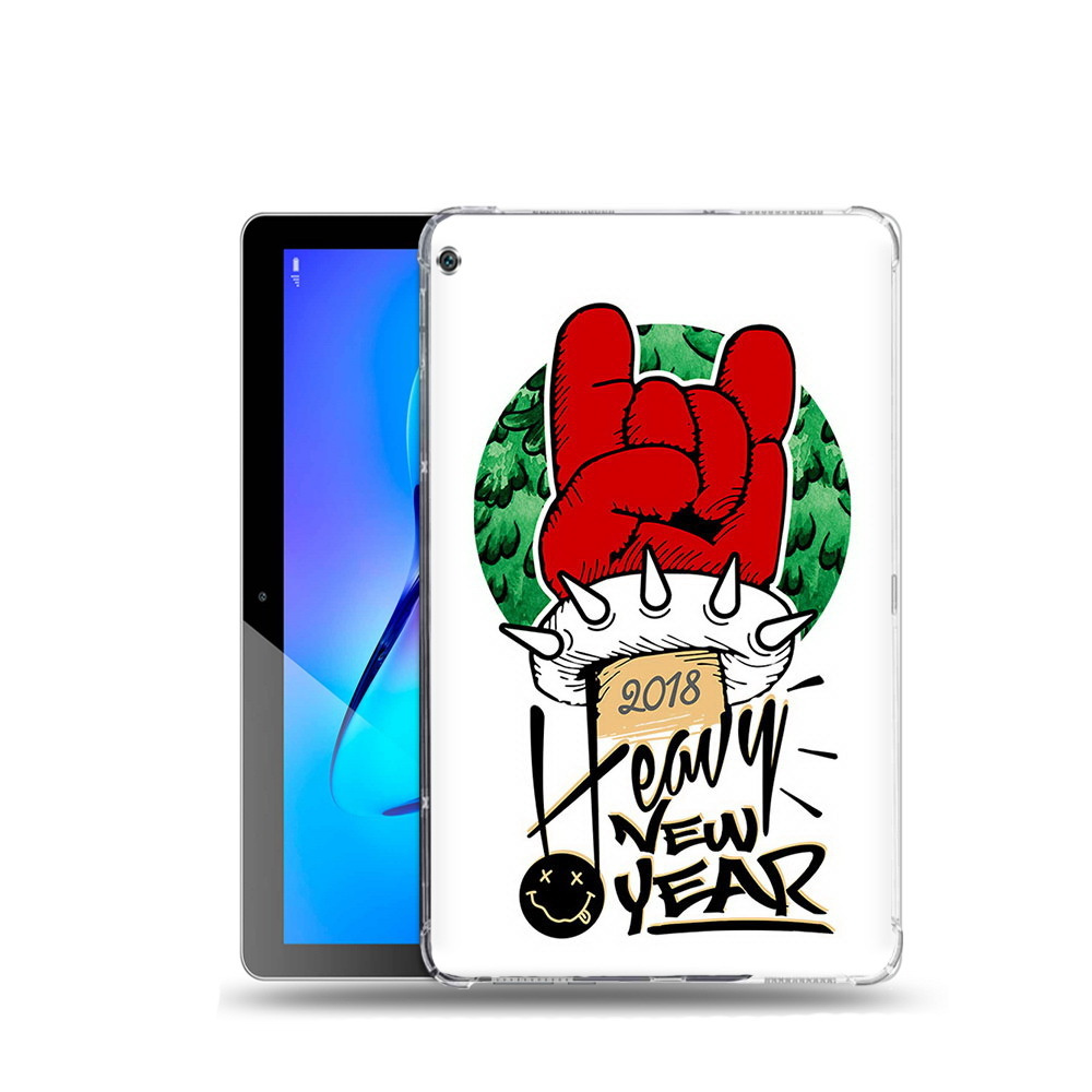 Чехол задняя-панель-накладка-бампер MyPads Гангстер новый год для Huawei MediaPad M3 Lite 10 Wi-Fi/ LTE #1