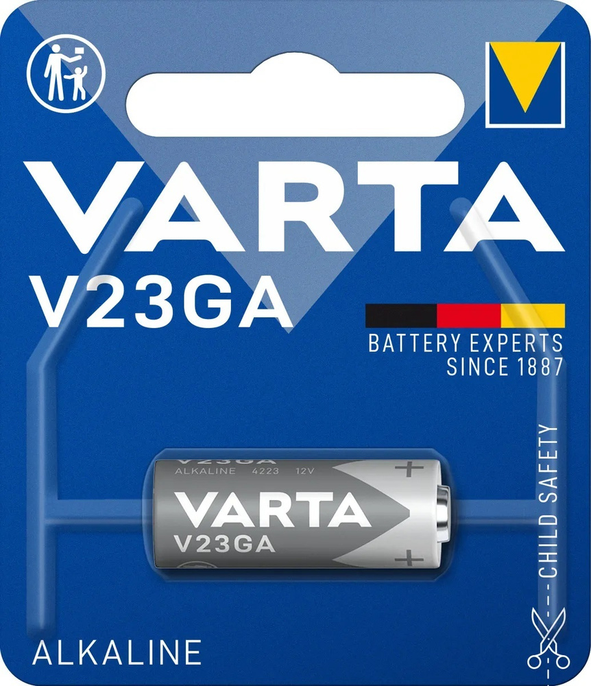 Varta Батарейка 3LR50 (A23, MN21, K23A, LRV08 (LRV8)), Щелочной тип, 12 В, 1 шт  #1