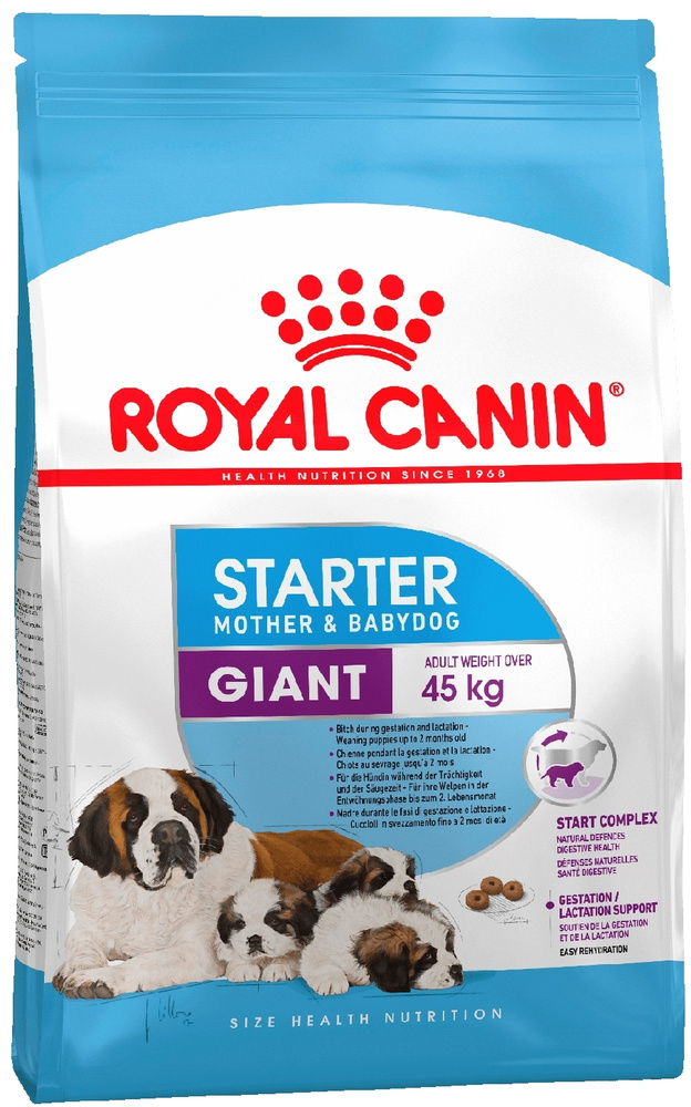 Корм для щенков очень крупных размеров до 2-х месяцев, беременных и кормящих сук, Royal Canin Giant Starter, #1