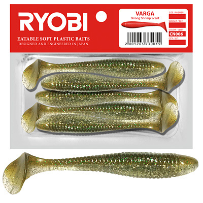 Мягкая силиконовая приманка риппер Ryobi VARGA (96mm), CN006 (swamp bird), ( упк. 4 шт.)  #1