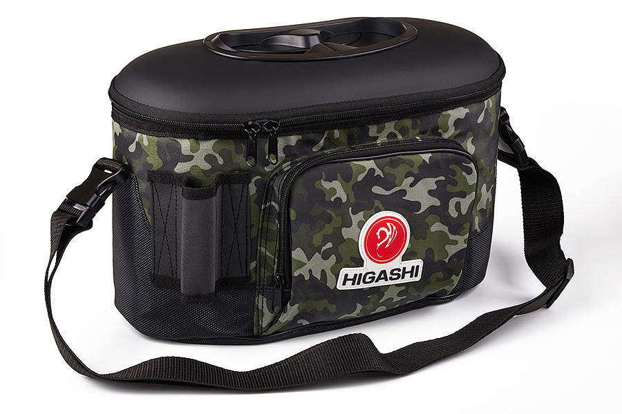 Кан рыболовный HIGASHI Live bait box 7.5L #Camo #1