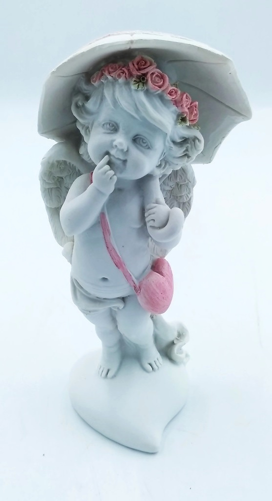 Статуэтка Ангел на сердце 17см полимерная #1