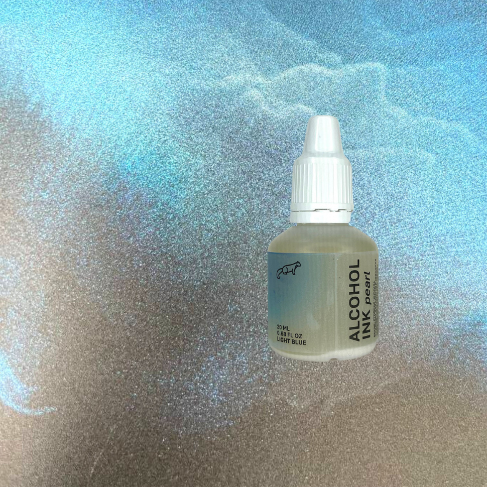 Алкогольные чернила Marten Kunitsa "Pearl ink Light blue", 20 мл #1