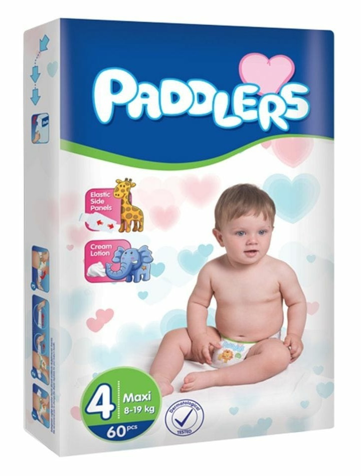 PADDLERS Детские подгузники Jumbo pack, 4, Maxi, 60 шт #1