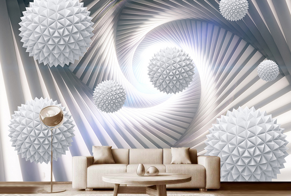 Фотообои на стену флизелиновые 3D Модный Дом "Тоннель" 400x250 см (ШxВ)  #1