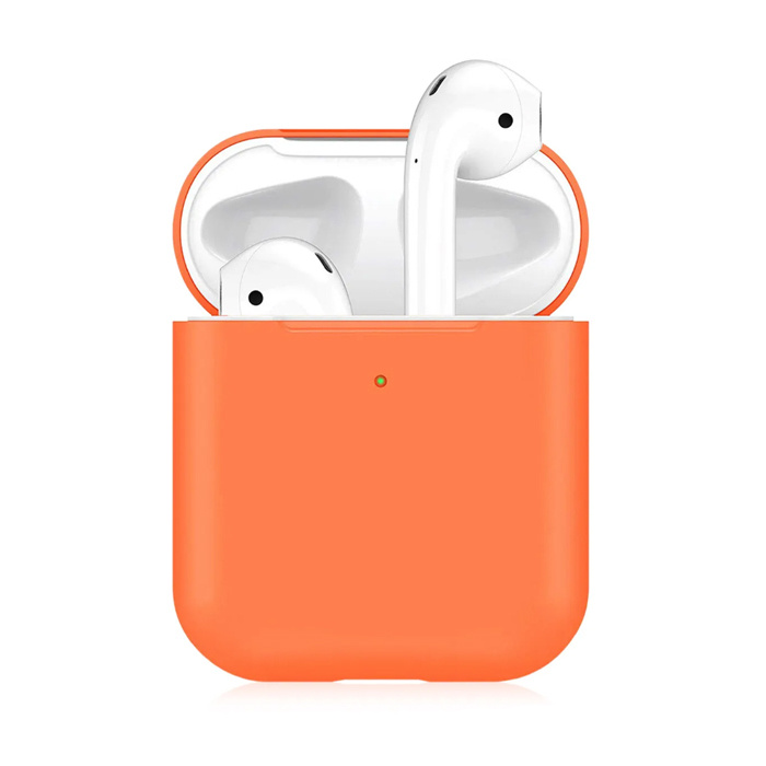 Матовый оранжевый чехол для Airpods 1/2 #1