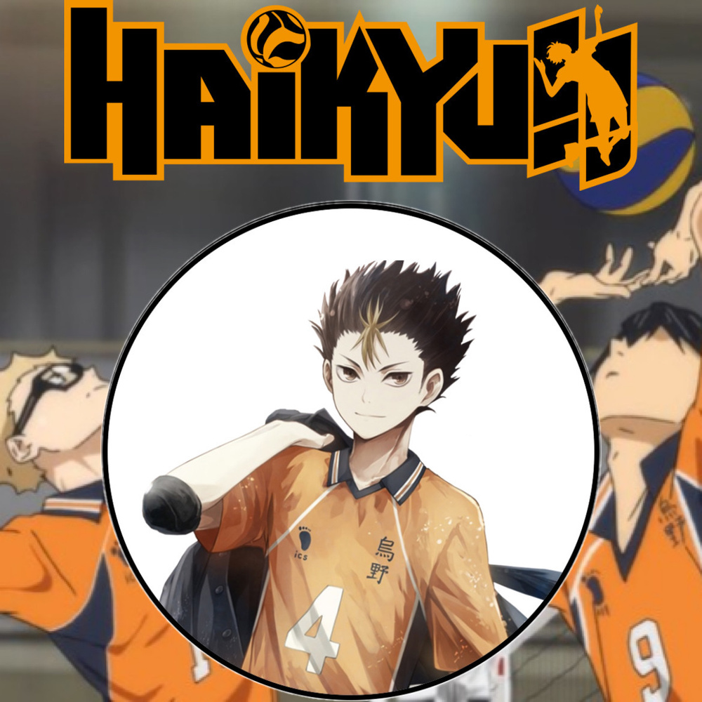 Значок 56 мм по аниме: Волейбол !! / Haikyuu !! #1