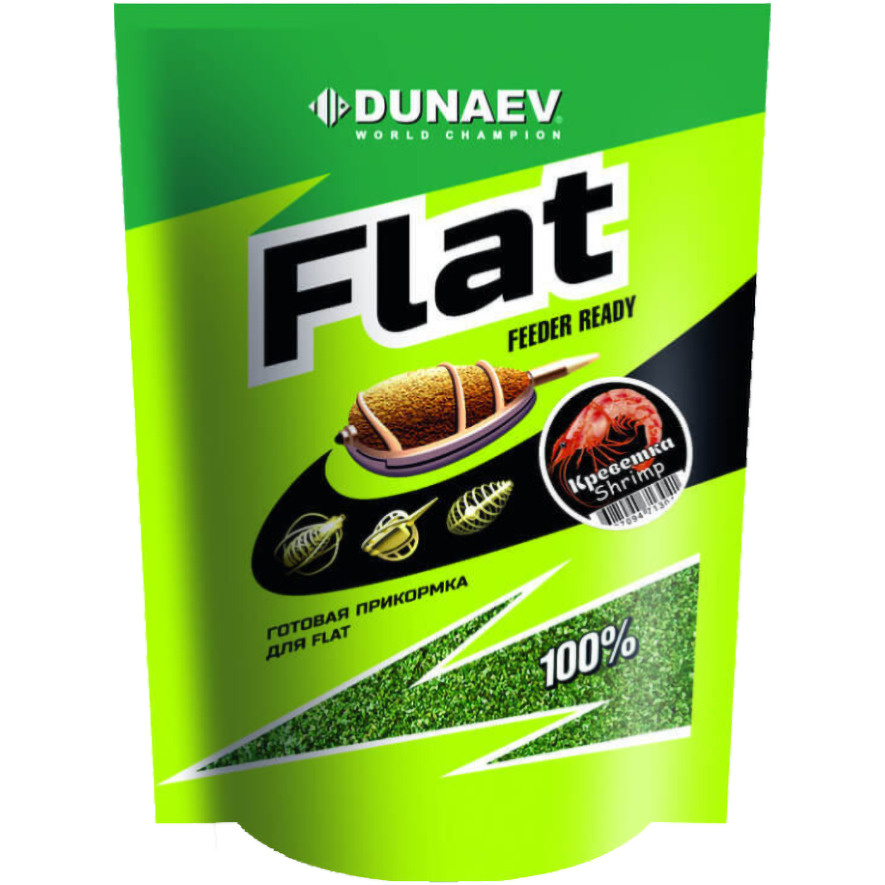 Прикормка Dunaev FLAT Feeder Ready Креветка 1 кг #1