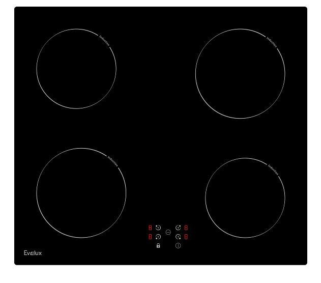 Встраиваемая независимая электрическаяя поверхность Evelux HEI 640 B  #1