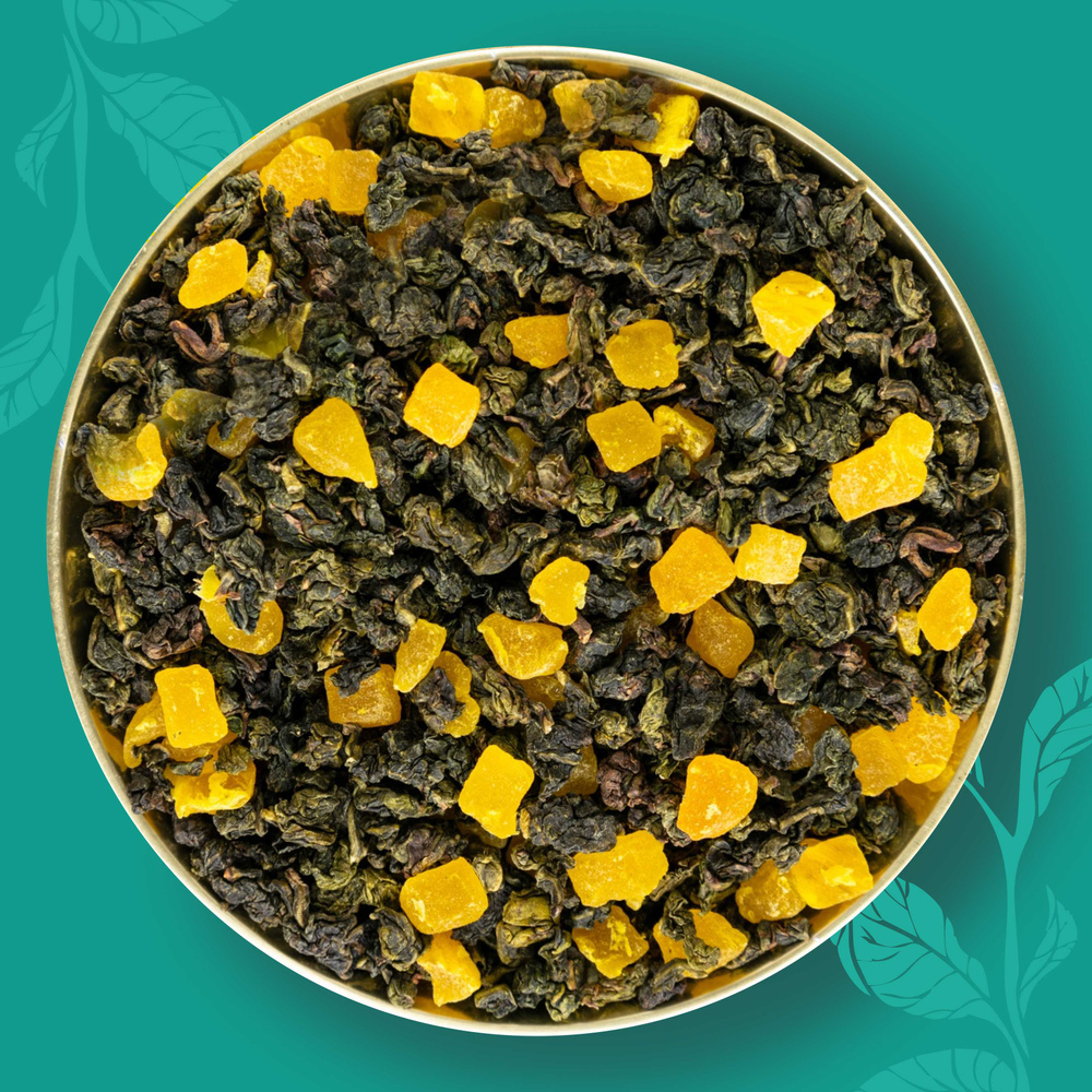 Чай зеленый рассыпной листовой Улун Медовая дыня, натуральный китайский, 100 гр.  #1