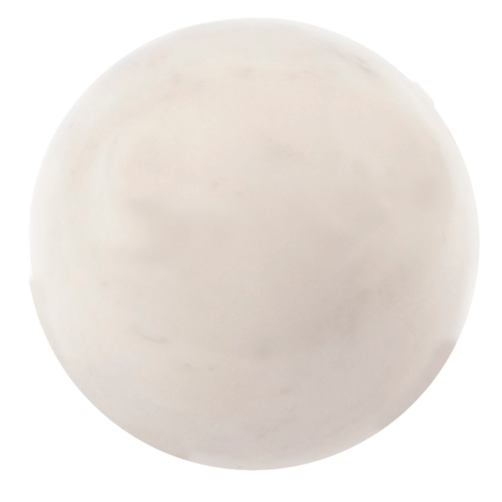 Шар 10 см из белого мрамора / шар декоративный / сувенир из камня  #1