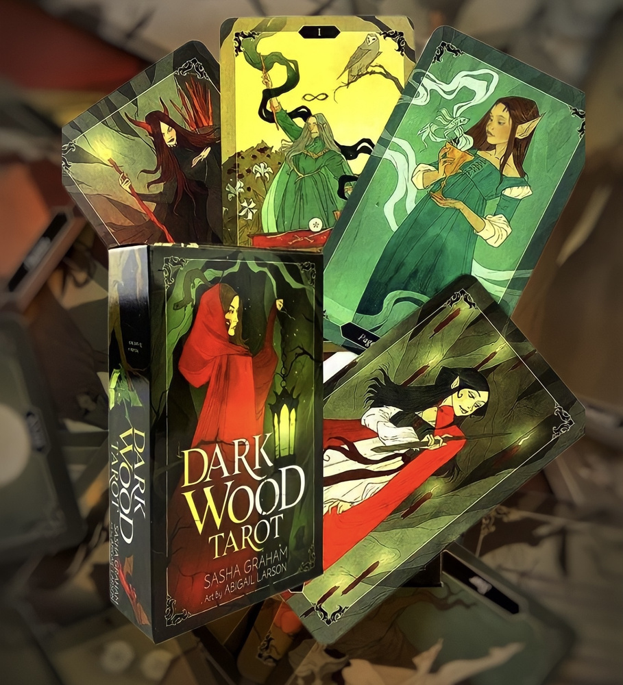 Гадальные Карты Таро Dark Wood Tarot 10.3х 6 см Темного леса колода из 78 карт  #1