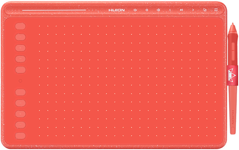 Huion Графический планшет HS611, формат A4, красный #1