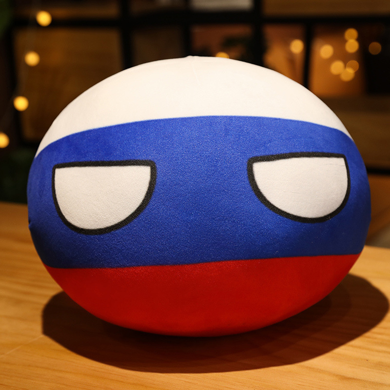 Плюшевая подушка countryball (Россия) #1