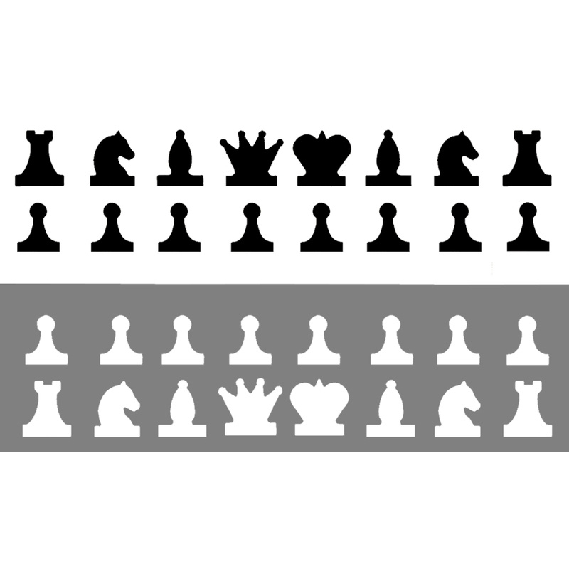 Набор фигур магнитных для демонстрационных шахмат #1
