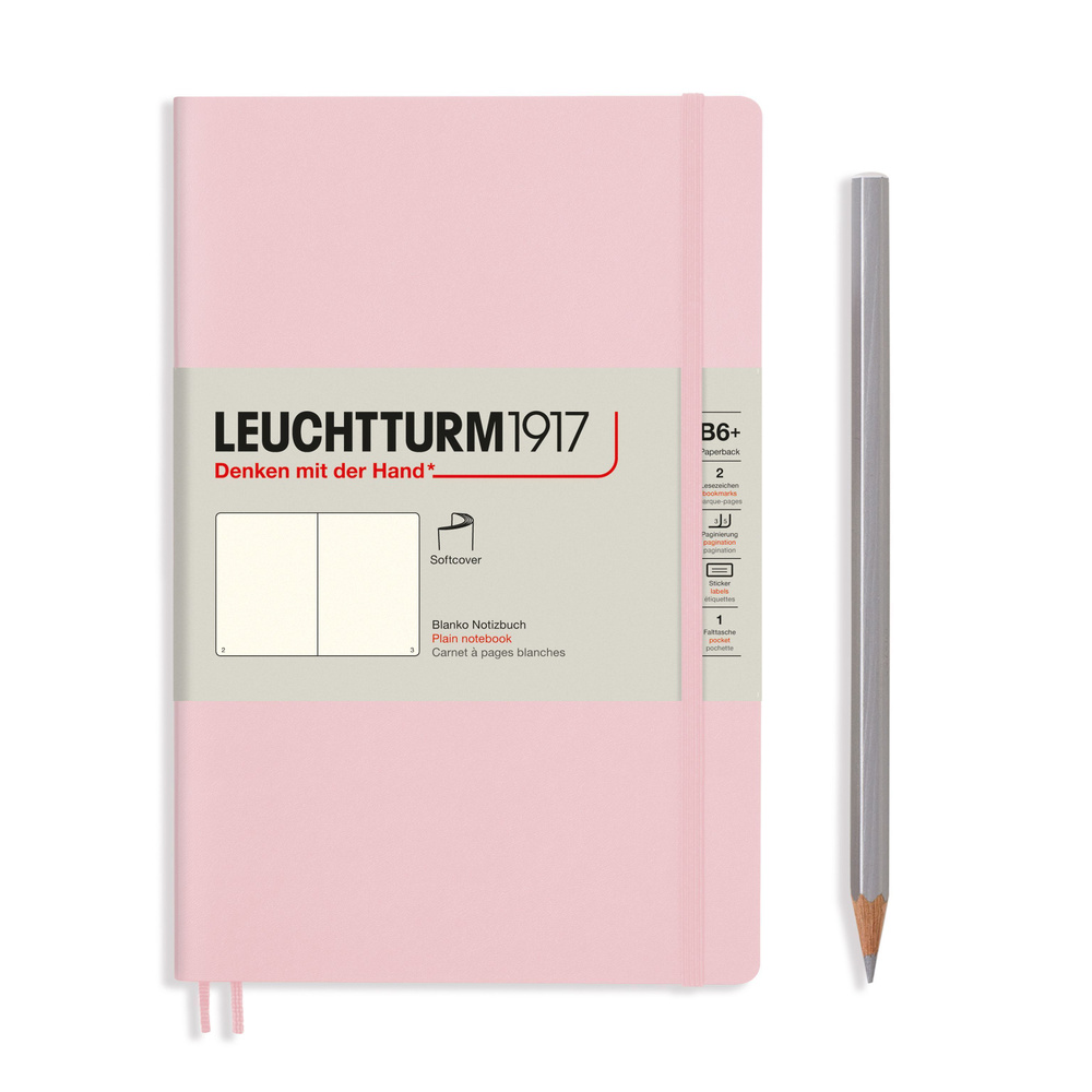 Блокнот Leuchtturm1917 B6+, мягкая обложка, нелинованный, пудровый  #1