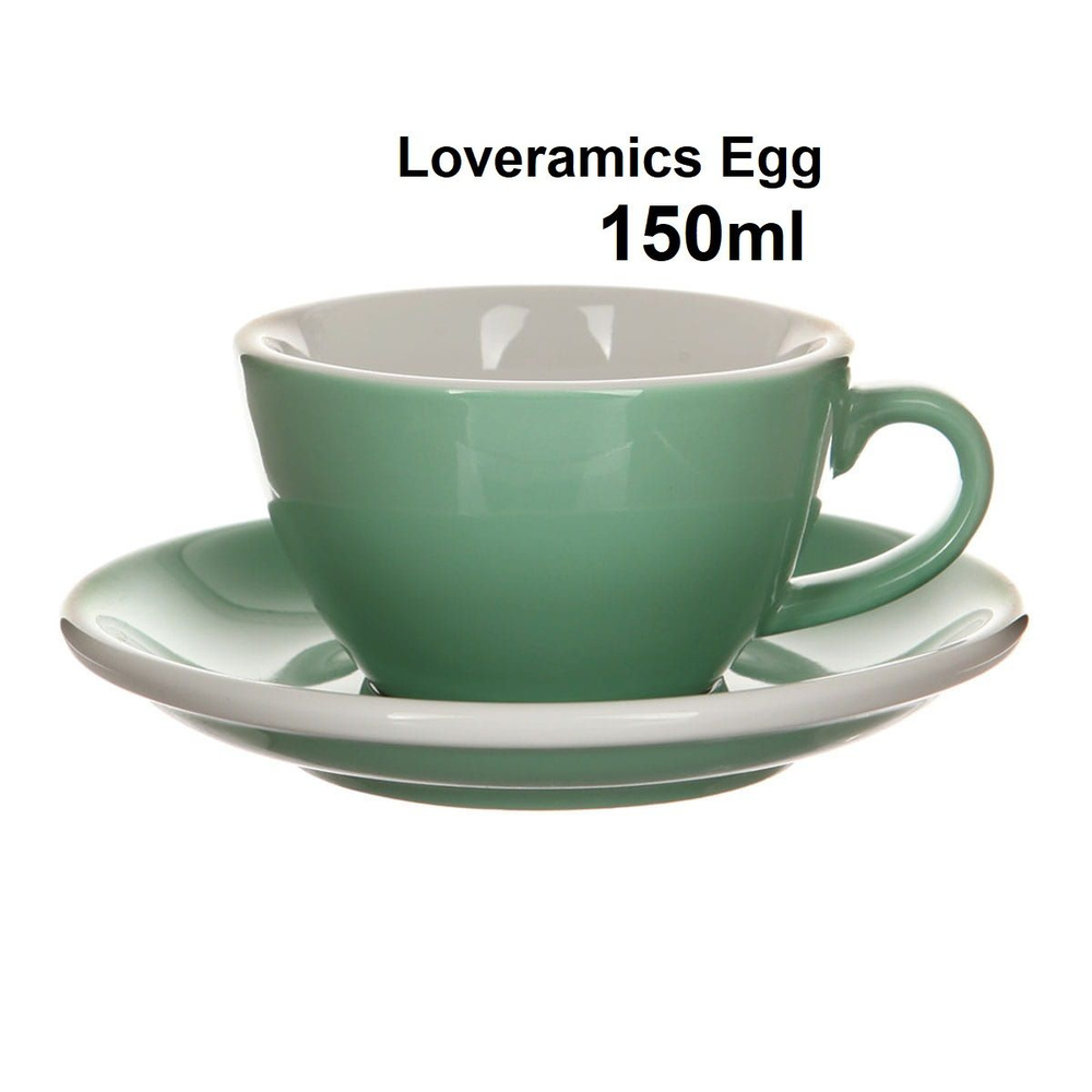 Кофейная пара Loveramics egg, 150ml, цвет мятный (mint BMT) #1