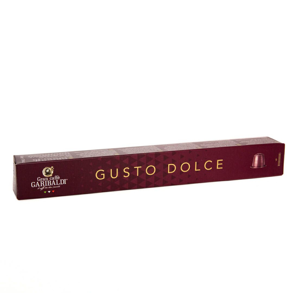 Кофе в капсулах молотый GARIBALDI Gusto Dolce, для системы Nespresso 10 шт.  #1