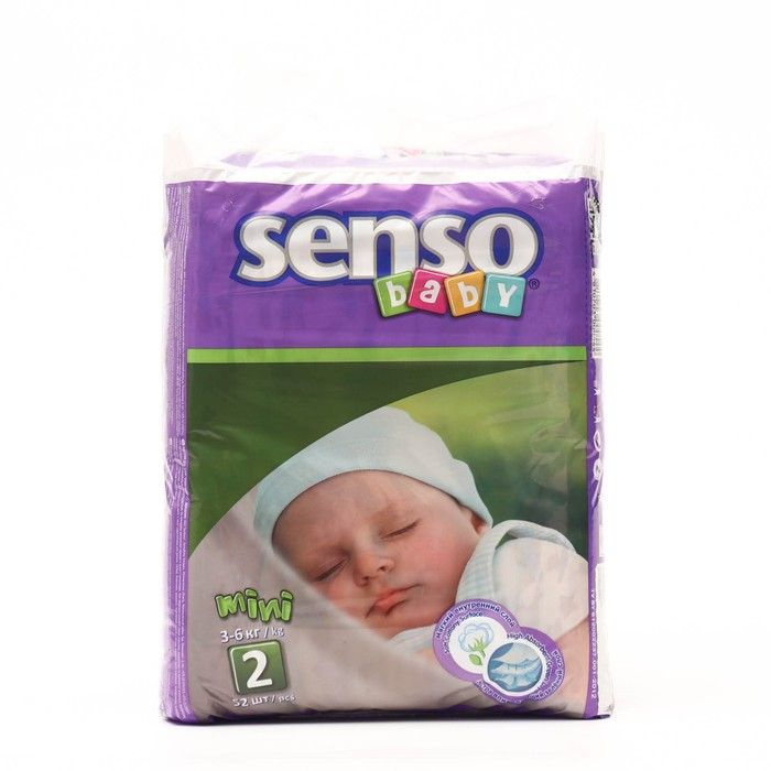 Подгузники Senso baby Mini (3-6 кг), 52 шт #1