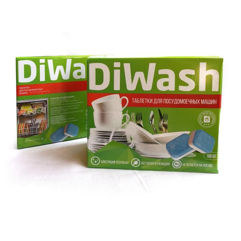 Таблетки для посудомоечных машин DiWash (100 штук в упаковке)  #1