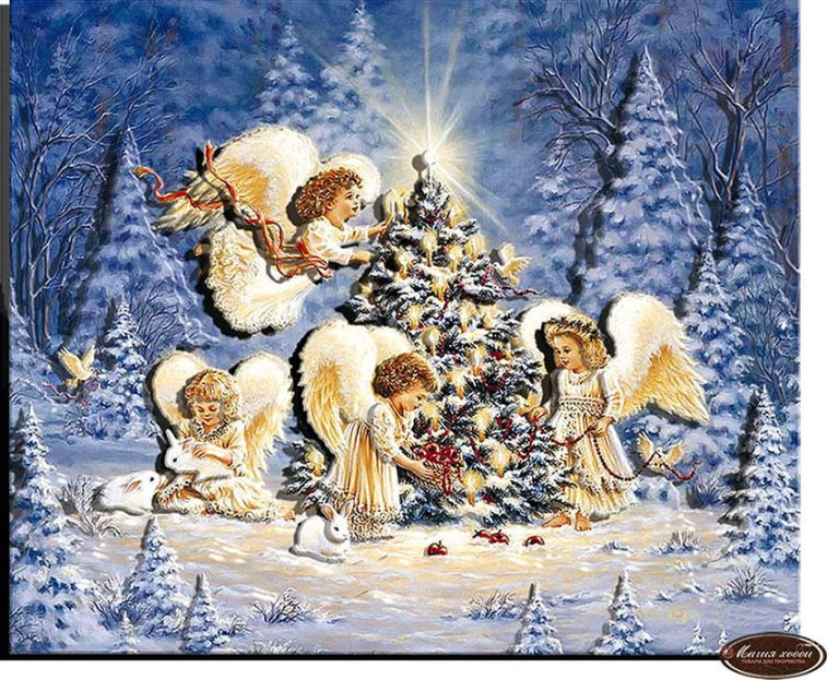 Папертоль Магия Хобби "Рождественские Ангелы", 20х23 см #1