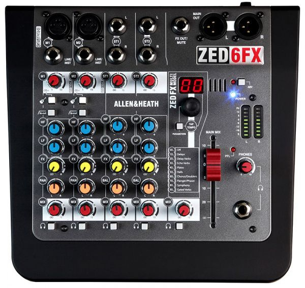 Микшерный пульт Allen & Heath ZED6FX #1