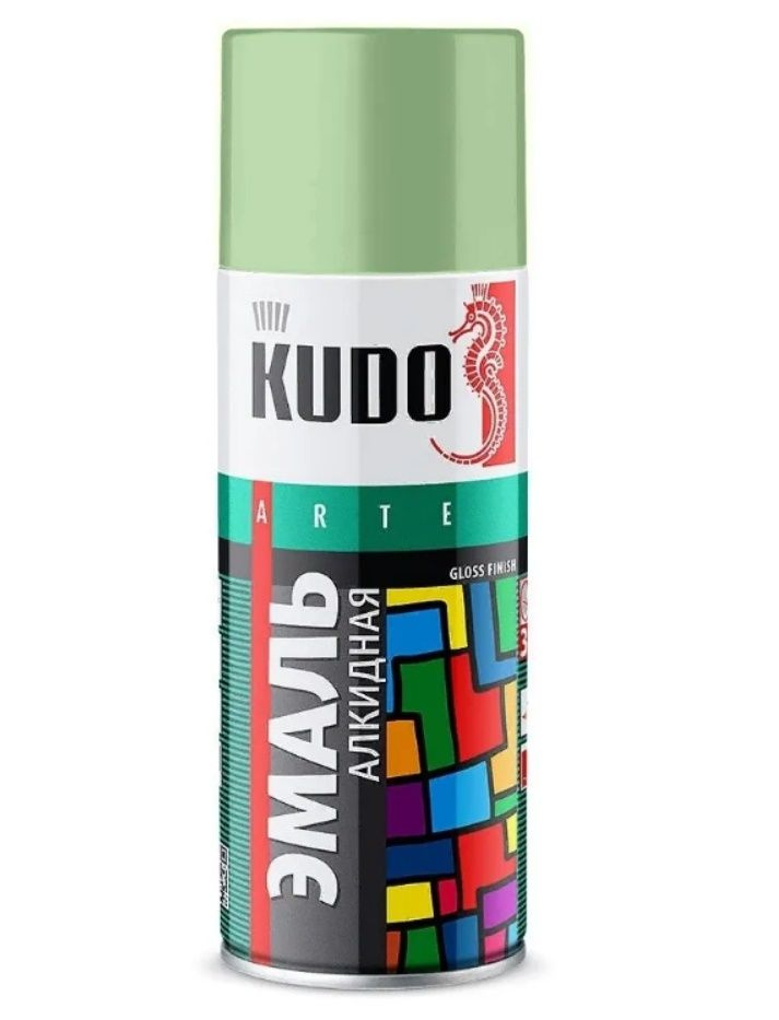 эмаль - краска KUDO универсальная светло-зеленая 520 мл, KU-1006  #1