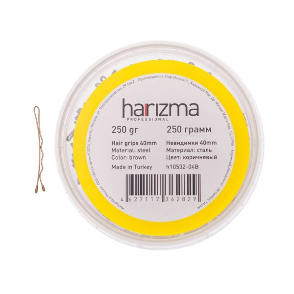 HARIZMA Невидимки 40 мм волна коричневые 250 грамм harizma #1