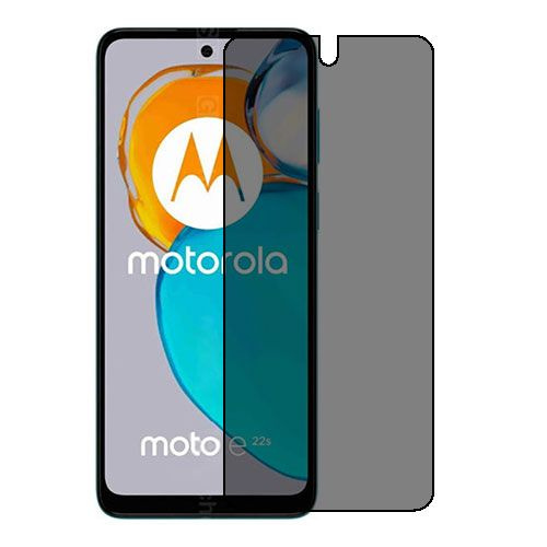 Motorola Moto E22s защитный экран из приватной плёнки (силикон) Одна штука скрин мобиль  #1