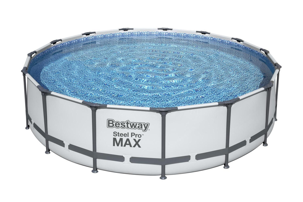 Каркасный бассейн Bestway Steel Pro Max 457х107 см, фильтр-насос в комплекте,14970л, белый  #1
