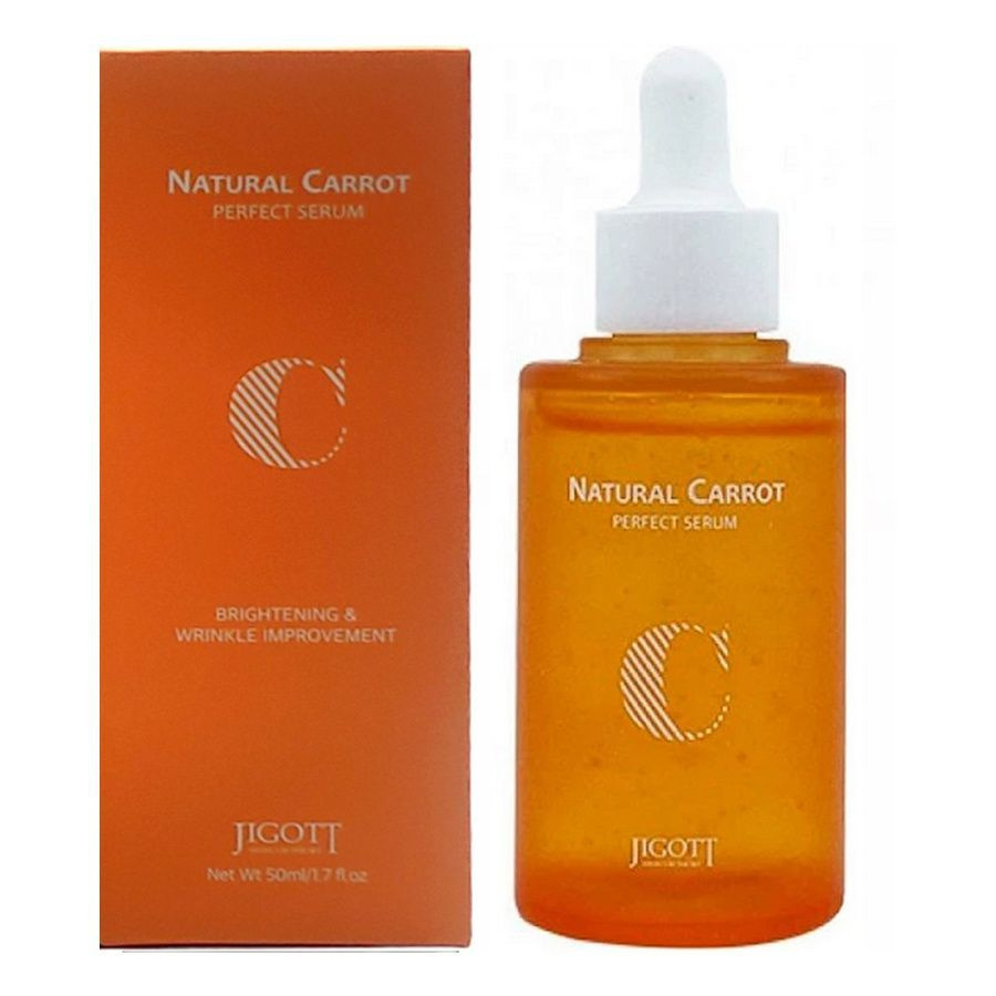 Jigott Сыворотка для лица с маслом семян моркови Natural Perfect Serum Carrot, 50 мл  #1